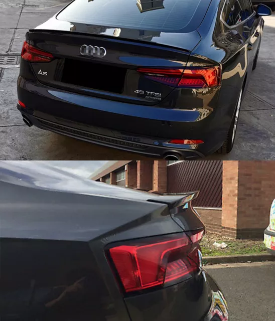 Audi A5 F5 Sportback Spoiler Posteriore Cofano Abs / Plastic Sline S5