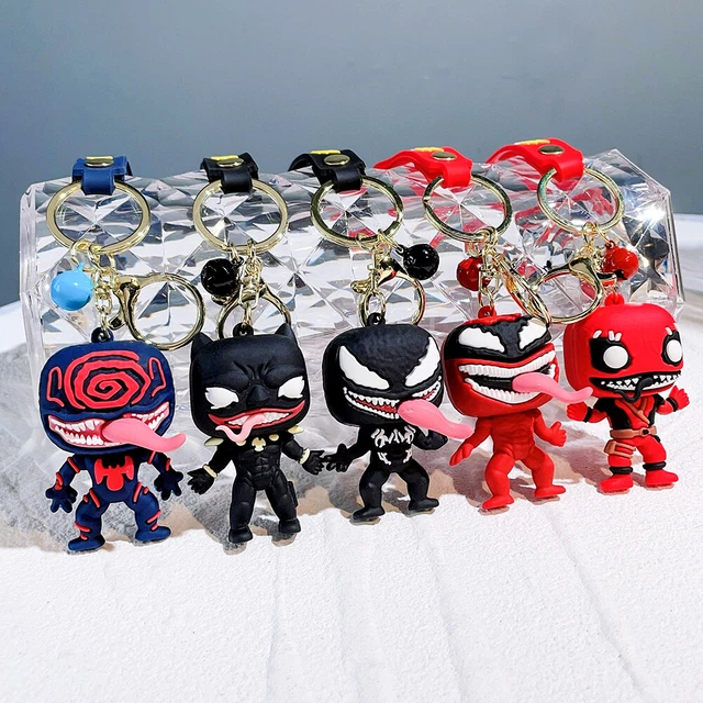 Marvel Venom Deadpool Keychains Avengers Superhero Pendant Keyholder Gifts