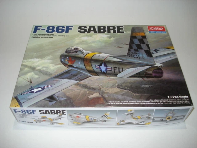 Academy Bnib 1/72 F-86f Sabre Us Air Force Jet Fighter