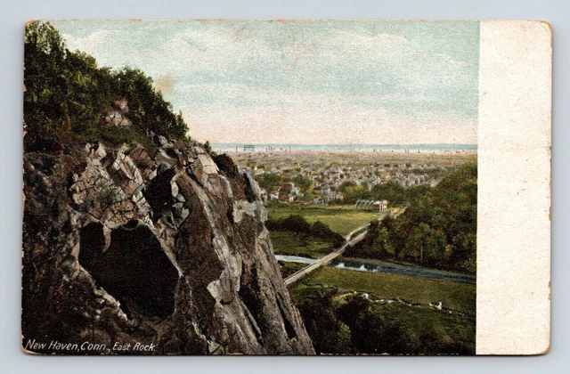 New Haven Connecticut CT East Rock Antique Postcard UNP UDB WOB Germany Cat