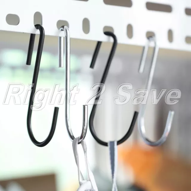 5pcs/10pcs Heavy Duty S Hooks Black S Shaped Hooks Hanging Hangers Hardware