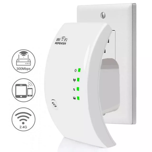300Mbps 2.4G Wifi Range Repeater Wi-Fi Amplifier Home Network Extender Amplifier