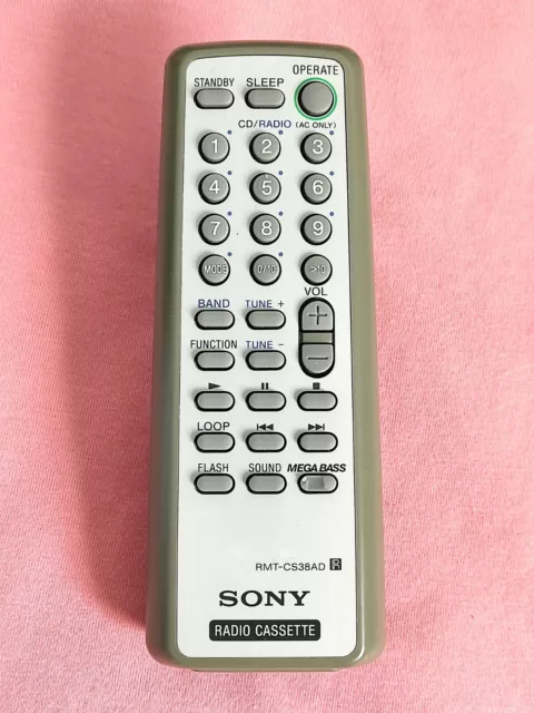 Sony RMT-CS38AD Radio Cassette Fernbedienung Remote Control Original