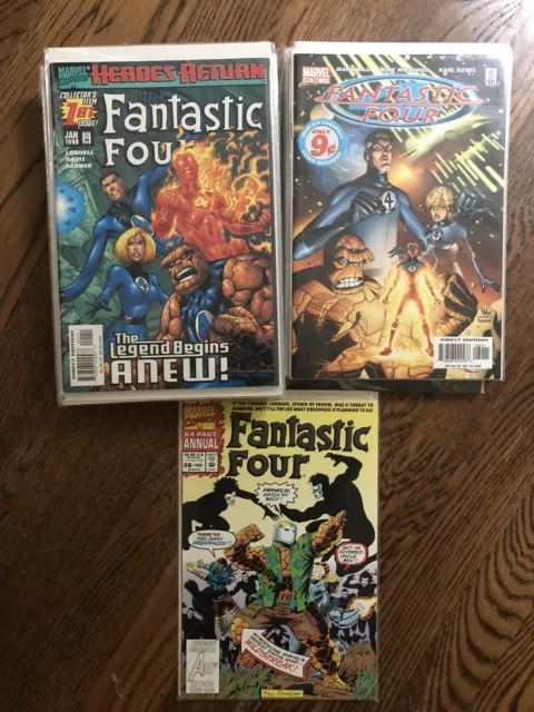 Fantastic Four Vol. 3 Lot of 30 Comics, Annuals, Extras VF/NM Bagged & Boarded