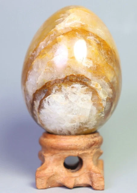 NATURAL Yellow PHANTOM MULTI INCLUSIONS Rainbow CRYSTAL Polishing Sphere Egg