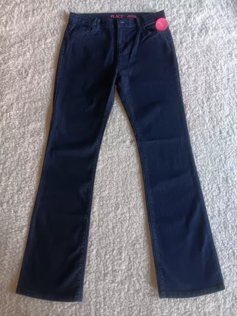 New The Children's Place Girls Jeans Boot Cut Size 16 Measures 30x30 NWOT 2