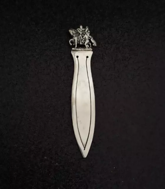 Sterling Silver Portuguese Bookmark Reading Gift Letter Opener Vintage