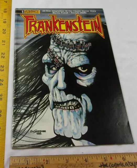 Frankenstein #1 comic book VF/NM Eternity 1989 Martin Powell