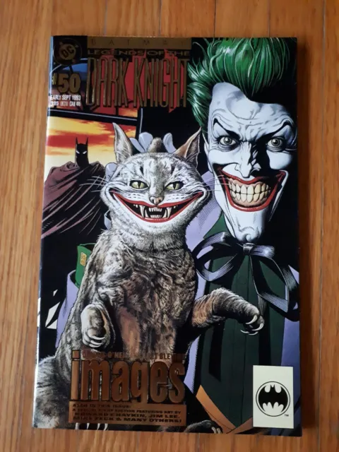 Batman Legends of the Dark Knight 50 Joker Foil Cover DC COMICS 1993 90s Vintage