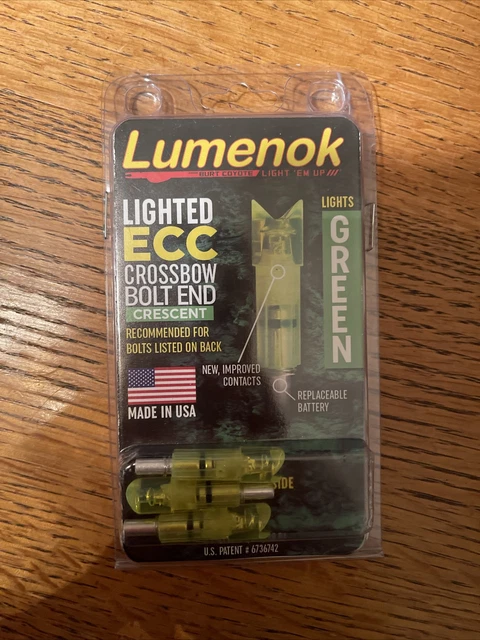 Lumenok Crossbow Bolt Nocks Brand New 0.297 ID Easton/Beman Carbon Cresent