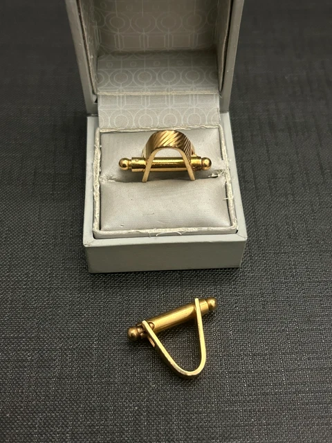 Paire De Boutons De Manchette Anciens Plaqués Or - Modèle 9-15/1, Occasion