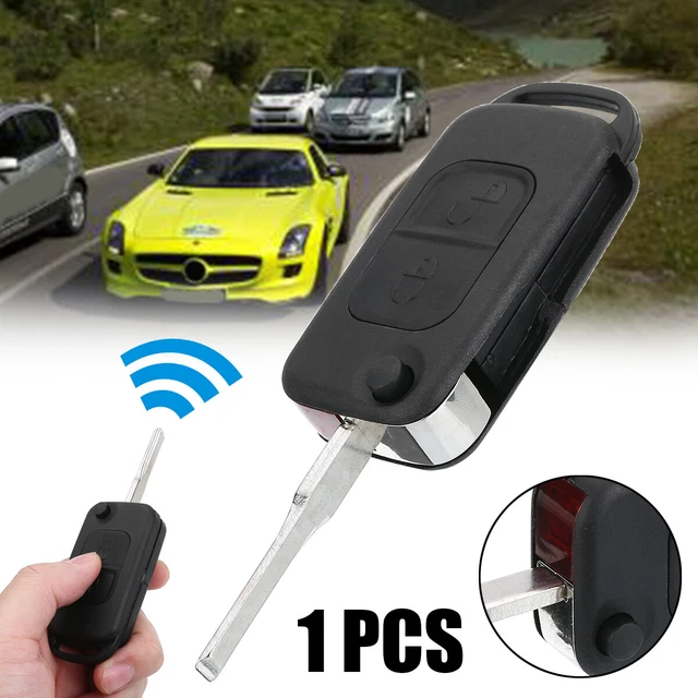2 Button Folding Flip Remote Key Fob Case Shell For Mercedes Benz A C E W168 m