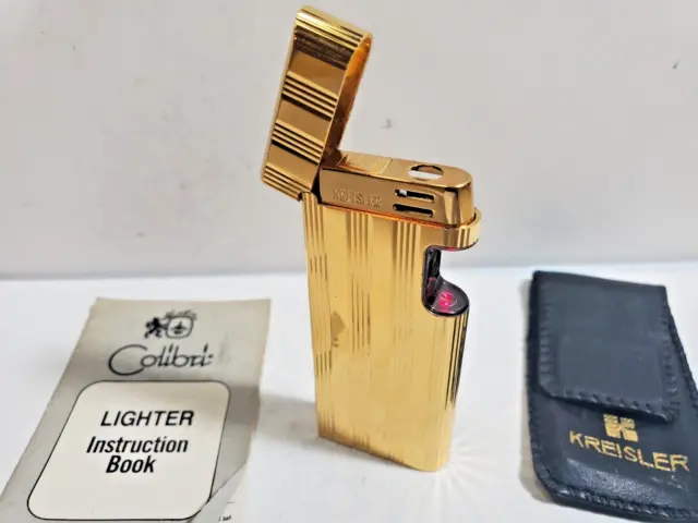 Vintage Colibri Beam Sensor Gold Tone Lighter   6029/37