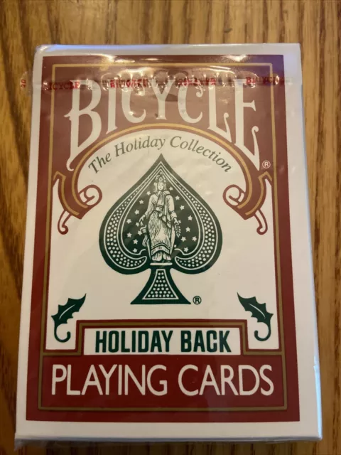 BICYCLE HOLIDAY BACK Collection Playing Cards Vintage Sealed New