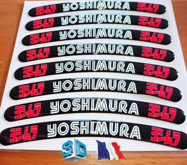 NEUF Autocollant DE JANTE YOSHIMURA PVC REFLECHISSANT  STICKERS REF007