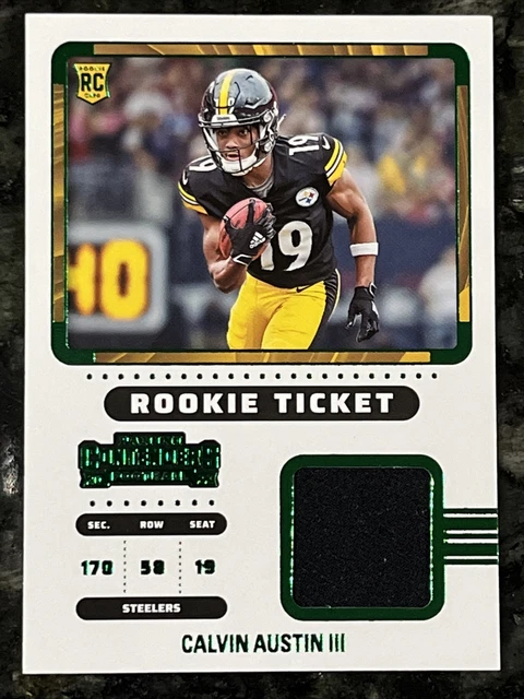 2022 Panini Contenders - Rookie Ticket Calvin Austin III Steelers Patch MINT
