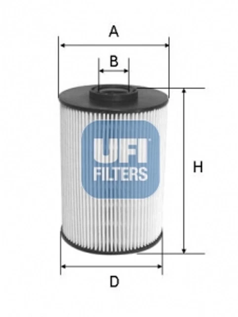 Filtro carburante UFI 26.037.00 inserto filtro per PEUGEOT 607 9D 9U 407 SW HDi C6