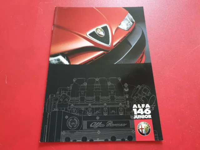 1998 Alfa Romeo 146 1.6 Twin Spark Junior Edition Rare Brochure