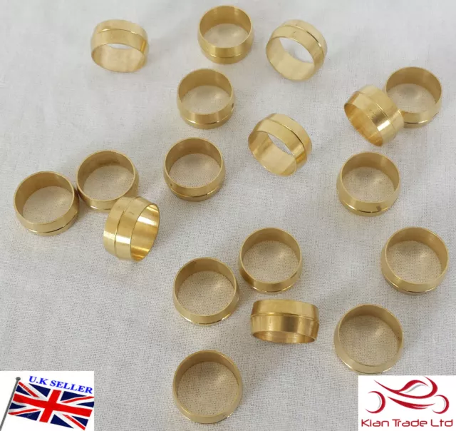 16MM METRIC BRASS Olives Plumbing Barrel Type Compression Sleeve