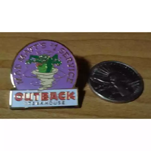 Vintage Lapel/Hat/Backpack Pin - Mad Matt's No. 1 Service - Outback Steakhouse