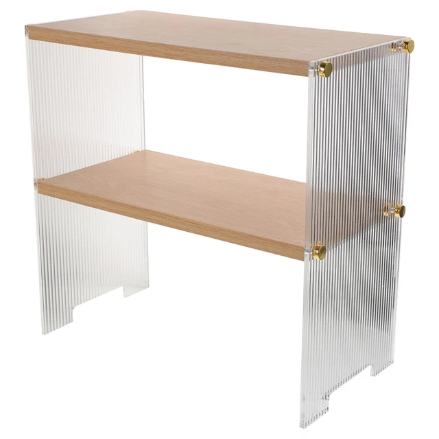Organizer In Legno Massello Per Cialde E Accessori Caffè - Scritta 'Coffee Bar' 3D - 30x19,8x7,6 Cm