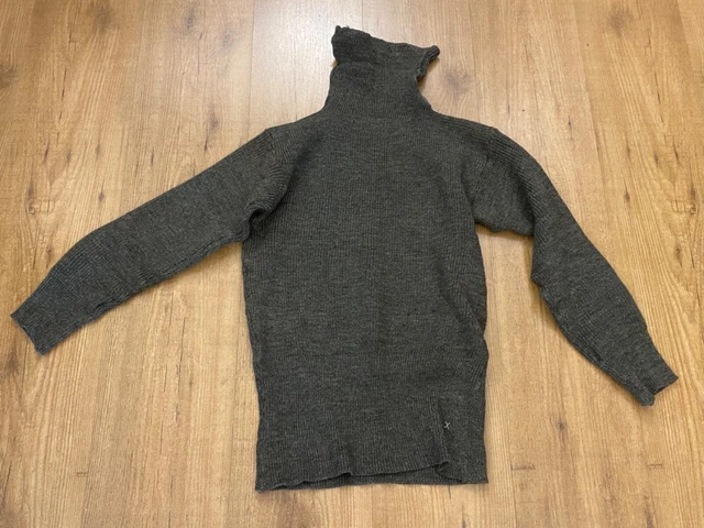 MAGLIONE IN LANA grigioverde a collo alto Regio Esercito Italiano