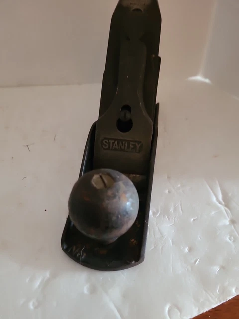 Vintage Stanley Bailey No.3 Wood Plane Smooth Bottom Sweetheart Blade