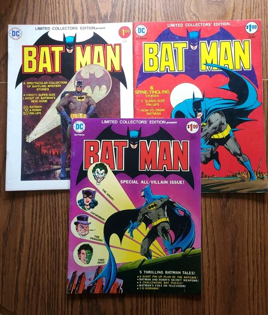 DC Limited Collectors Edition C-37 , C-25, C-44 Batman - Oversized - Good Cond