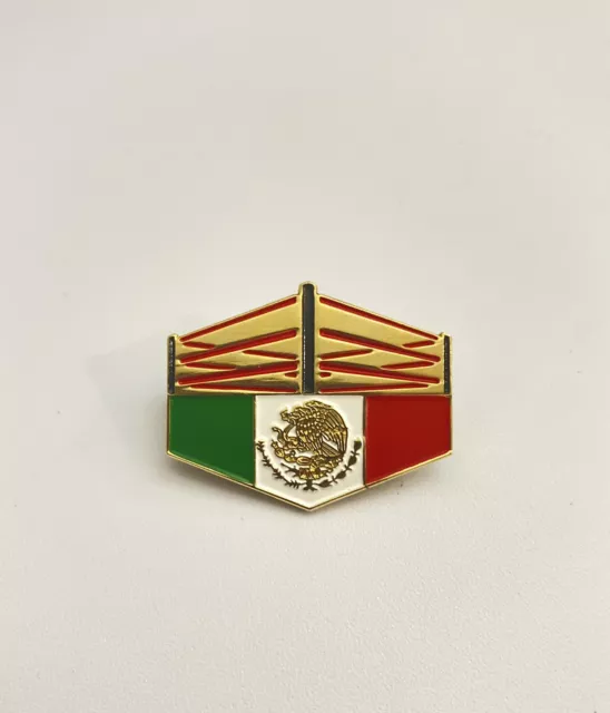 Mexican Flag / Boxing Ring Pin (NEW) Mexico