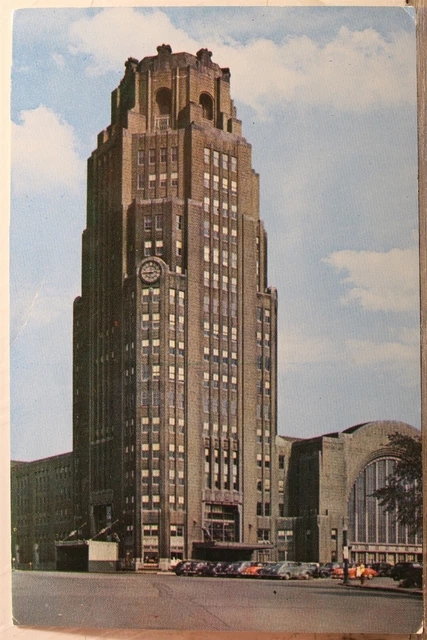 New York NY Buffalo Railroad Station Postcard Old Vintage Card View Standard PC