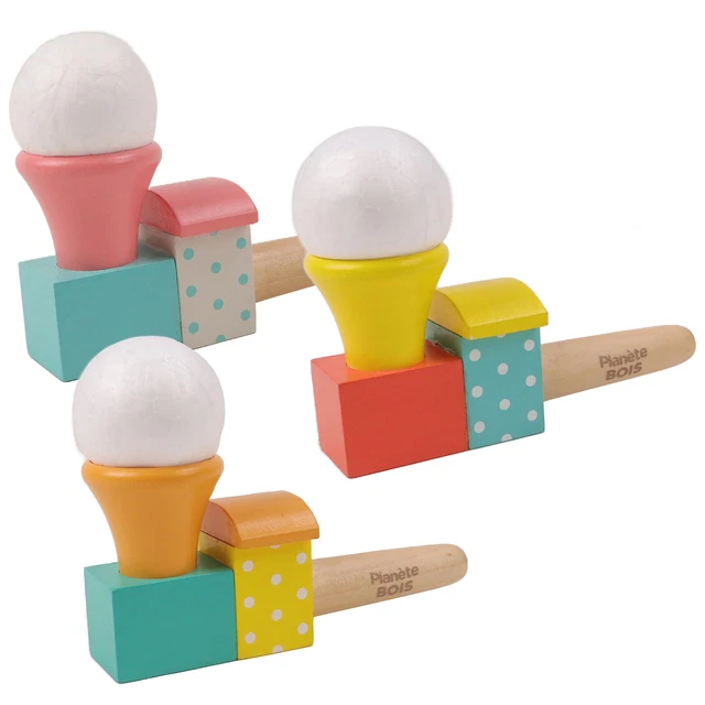PLANETE Bois - Corde à Sauter de 2.1m - 030141-11 cm - Bois - Jeu de Récréation - Couleur Aléatoire - À Partir de 3 Ans