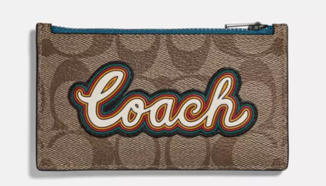 Coach L-Zip Card Case C8377 New Pick one!