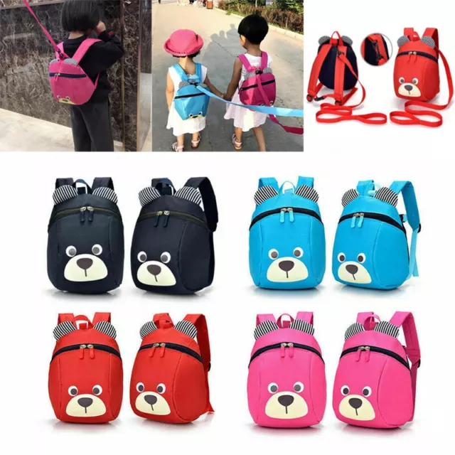 Kids Baby Toddler Walking Safety Harness Backpack Security Strap Bag With Reins