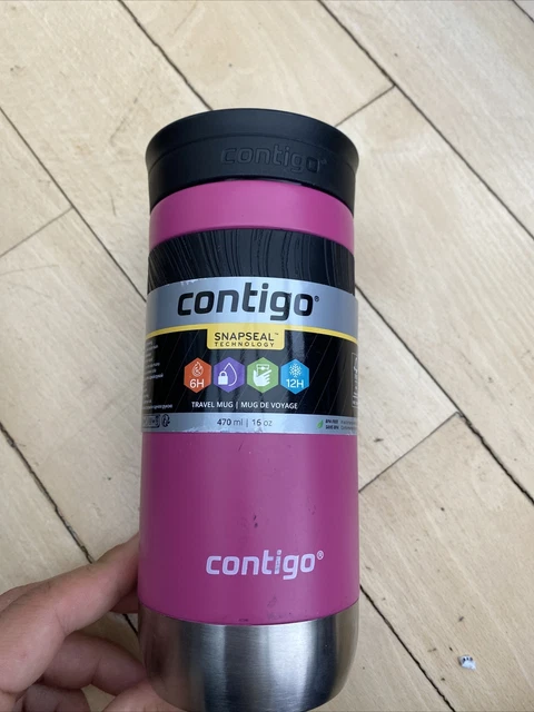 Contigo Snapseal West Loop ‘Raspberry’ 470ml Thermo Travel Mug Insulated Flask