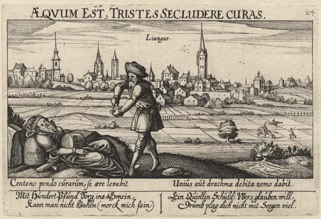 Lianges : Kupferstich/Meisner Schatzkästlein, um 1625