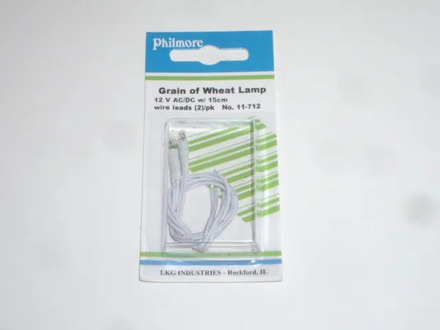 PHILMORE 11-712 12V AC/DC 4mm GRAIN OF WHEAT METER LIGHT LAMP INDICATOR 2/PK