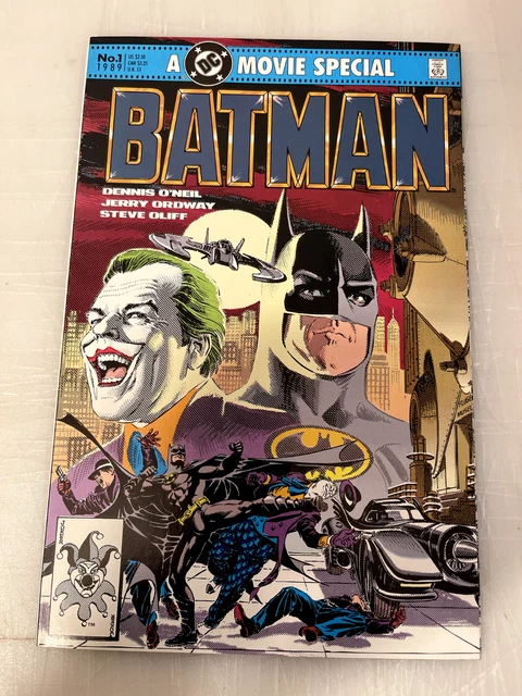 Batman The Official Comic Adaptation Movie Joker Dc Comics Keaton Nicholos 1989