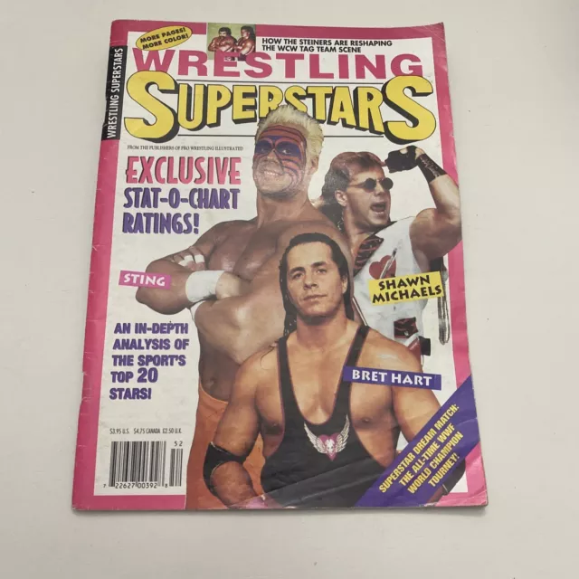 Summer 1995 Wrestling Superstars Magazine Sting Shawn Michaels Bret Hart Steiner