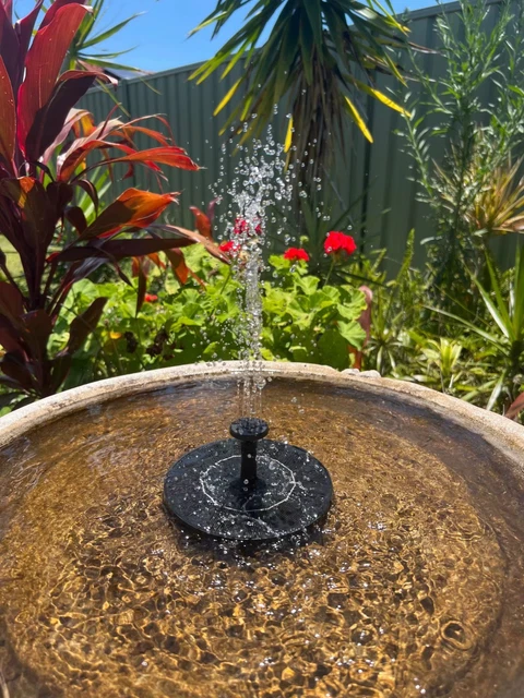 Pompe Solaire Flottante Submersible – Fontaine Pour Bassin, Bain D'oiseau, Décoration Jardin