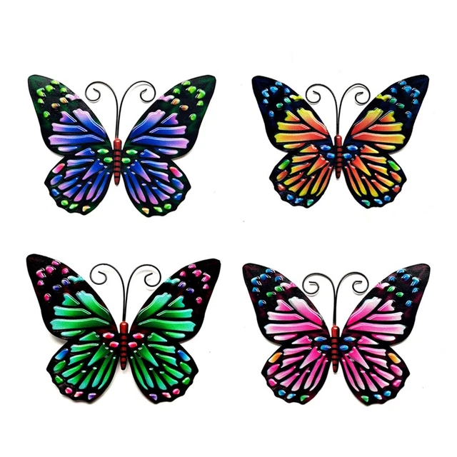 Schöne Helle Metall Schmetterling Garten Ornament Wand Kunst Dekoration