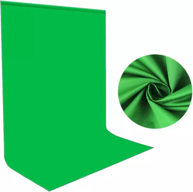 Green Screen Fotohintergrund 1,5X2M,  Faltenresistenter Fotografie Hintergrund