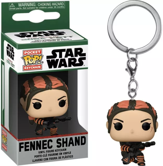 Star Wars TBO Boba Fett Fennec Shand Funko POP! Keychain Schlüsselanhänger Figur