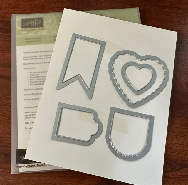 Troqueles Stampin Up Framelits ~ Hearts a Flutter 130159 ~ J7