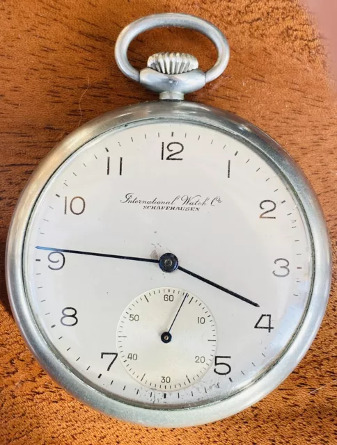 IWC Art Deco 1937 Pocket Watch.  International Watch Co., Serviced Calibre 67.