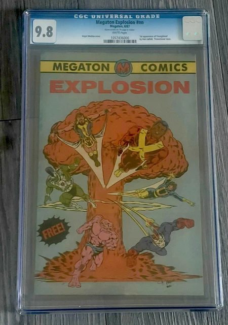 Megaton Comics Explosion #1 NM 9.8 CGC LIEFELD - 1st Youngblood - White Pages