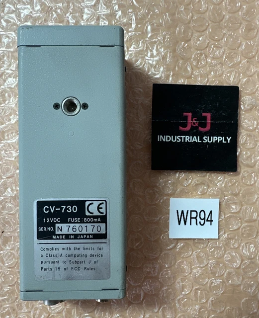 PREOWNED Costar JAI CV730 CCD Camera No Extension Tube 12VDC 800mA Fuse FASTSHIP
