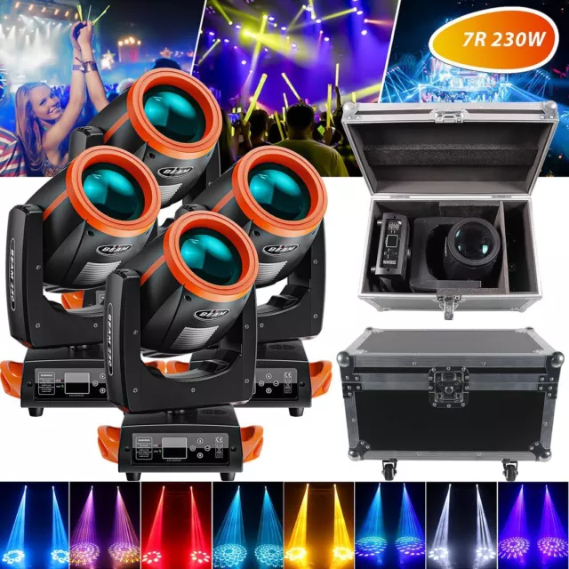 7R 230W Sharpy Moving Head Strahllicht 16 Prisma Gobo DMX512 DJ Spot Bühnenlicht