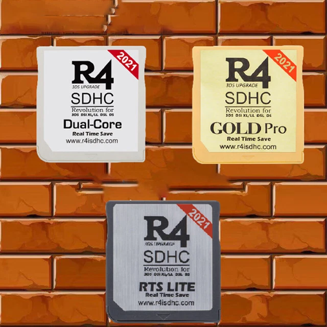 R4 GOLD PRO SDHC pour cartouche DS/3DS/2DS/Revolution avec adaptateur ...