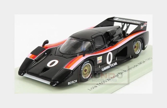 Spark 1:43 - 1 - Voiture De Sport Miniature - Lola T600 IMSA Interscope 6h Riverside 1982 Winner Field Whittington Catalogue Number S8602