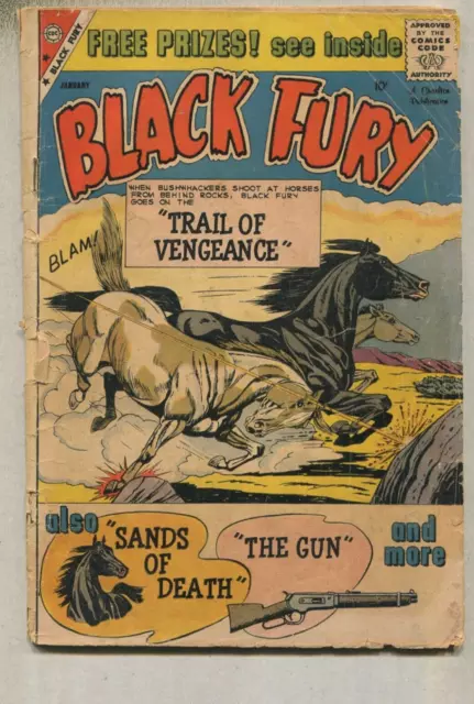 Black Fury Vol 1 # 22 GD Trail Of vengeance Charlton Comics SA